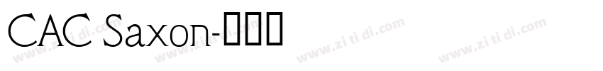 CAC Saxon字体转换